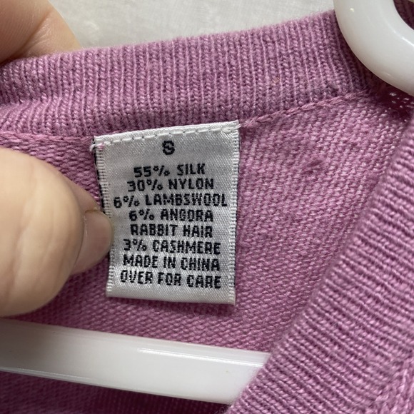 Michael Simon Lite Cardigan Embroidered Heels Purses Floral Silk Blend Size S - Picture 4 of 12